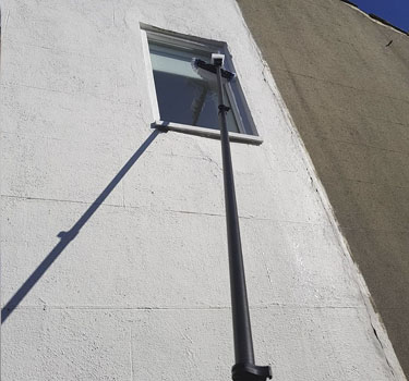 High reach pole for window cleaning